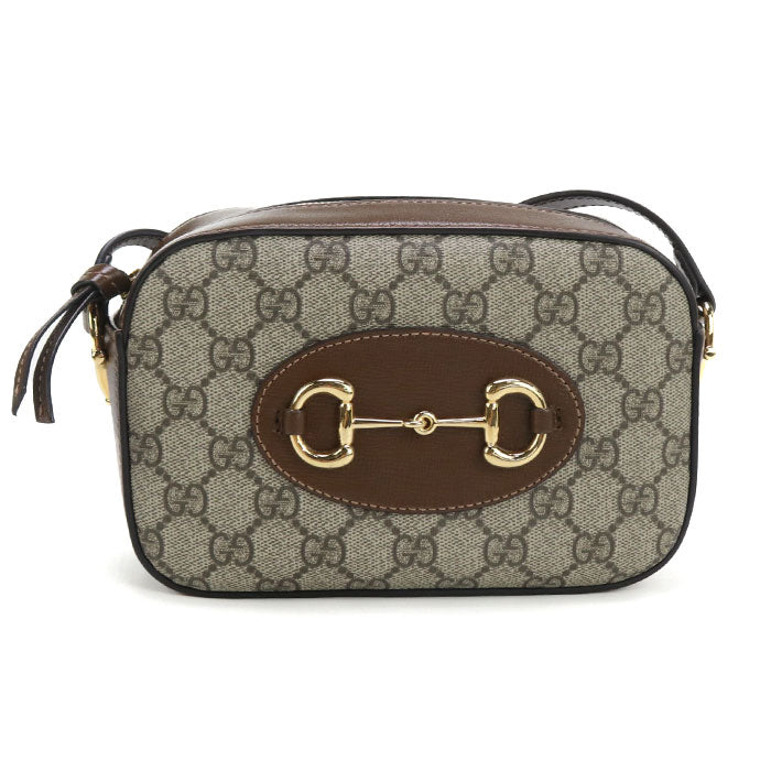GUCCI Small camera bag Horsebit 1955 760196 Shoulder bag GG Supreme / leather Women