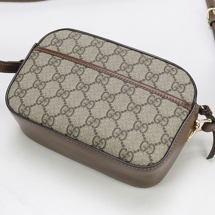 GUCCI Small camera bag Horsebit 1955 760196 Shoulder bag GG Supreme / leather Women