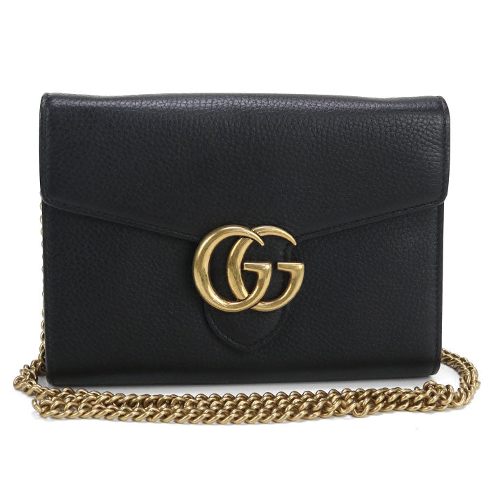 GUCCI Chain wallet GG Marmont 401232 Chain wallet leather Women