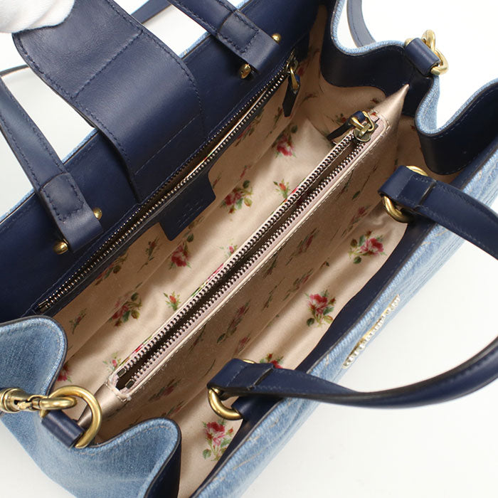 GUCCI 2WAY GG Marmont 448054 Tote bag denim / leather Women