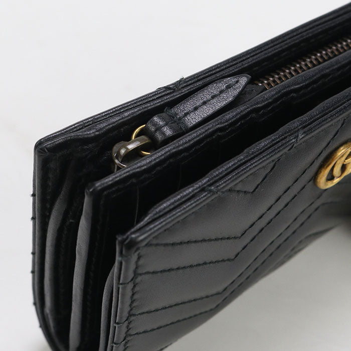 GUCCI Card Case wallet Double G 781583 Folded wallet / Quilted leather Women
