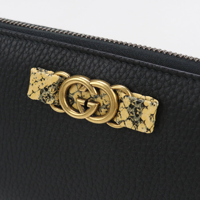 GUCCI zip around long wallet Interlocking G 750458 PurseZip Around leather Women