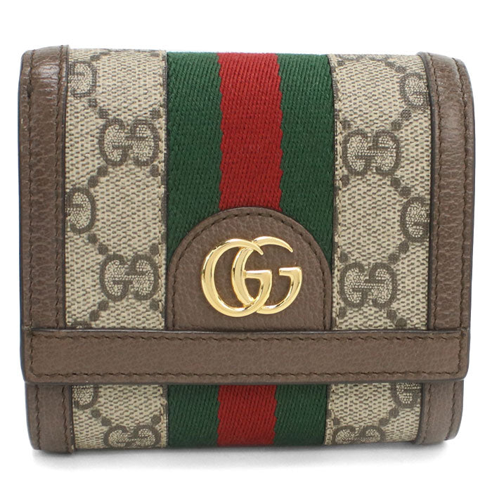GUCCI GG Card Case wallet Ofidia 598662 Folded wallet PVC / leather Women