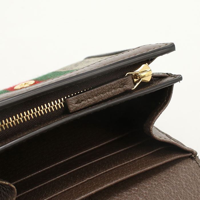 GUCCI GG Card Case wallet Ofidia 598662 Folded wallet PVC / leather Women