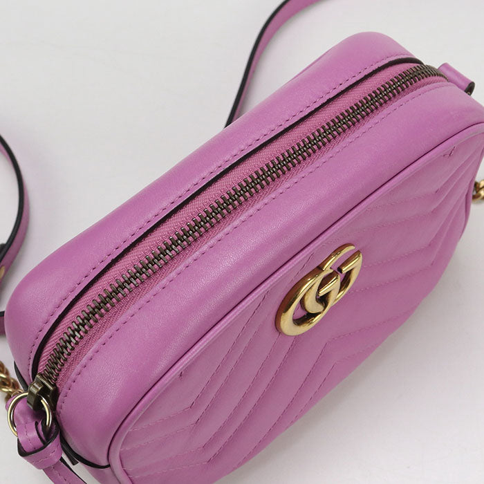 GUCCI Mini camera bag GG Marmont 448065 Diagonal shoulder bag leather Women