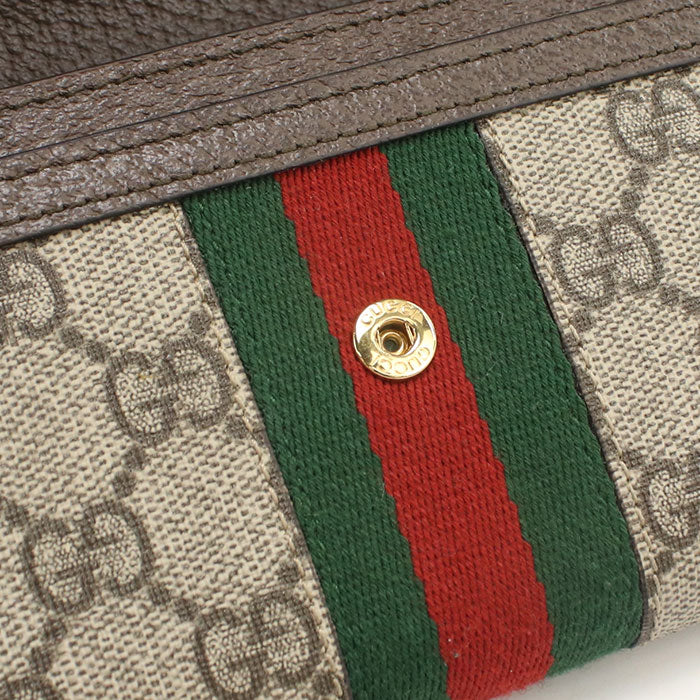 GUCCI GG Continental Wallet Ofidia 523153 Long wallet with double fold coin purse PVC / leather Women