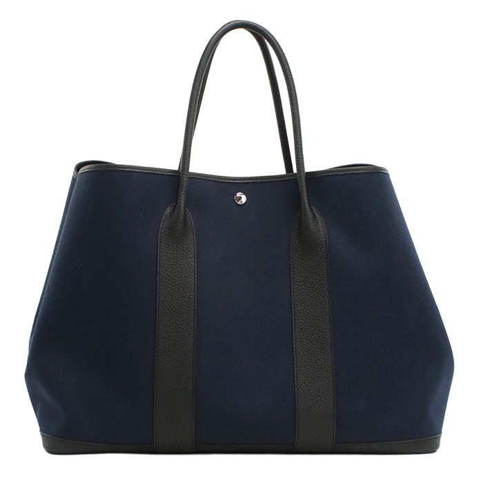 HERMES Garden party GM Tote bag Tower ash / leather Women