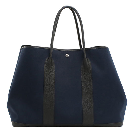 HERMES Garden party GM Tote bag Tower ash / leather Women