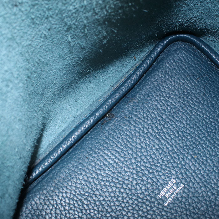 HERMES Picotan Lock PM Handbag Taurillon Clemence Vale Sipre Women