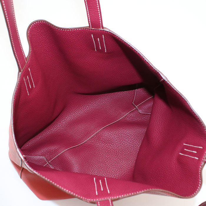 HERMES Doble Sense 36 Tote bag Taurillon Clemence Women