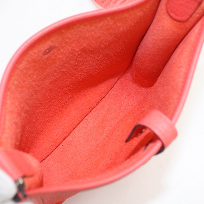 HERMES Evelyn TPM Diagonal Shoulder bag Taurillon Clemence Rose texas Women