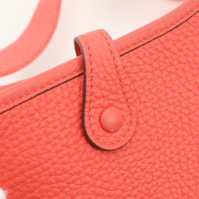 HERMES Evelyn TPM Diagonal Shoulder bag Taurillon Clemence Rose texas Women