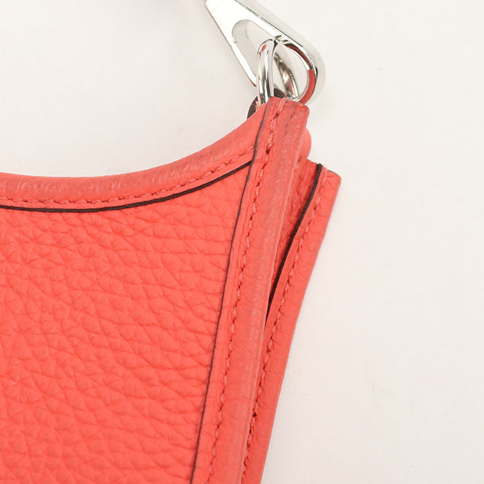 HERMES Evelyn TPM Diagonal Shoulder bag Taurillon Clemence Rose texas Women