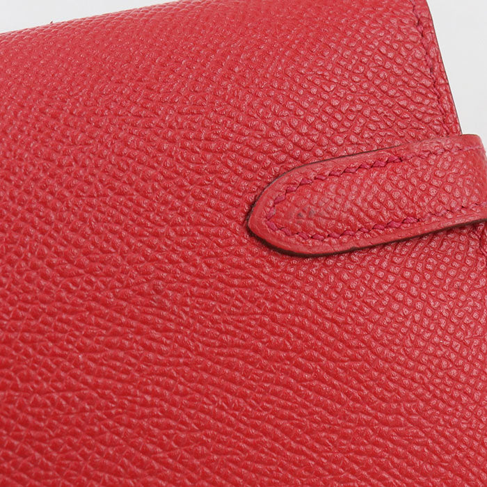 HERMES Kelly wallet Long wallet with double fold coin purse Epsom Bougainvillea Women's