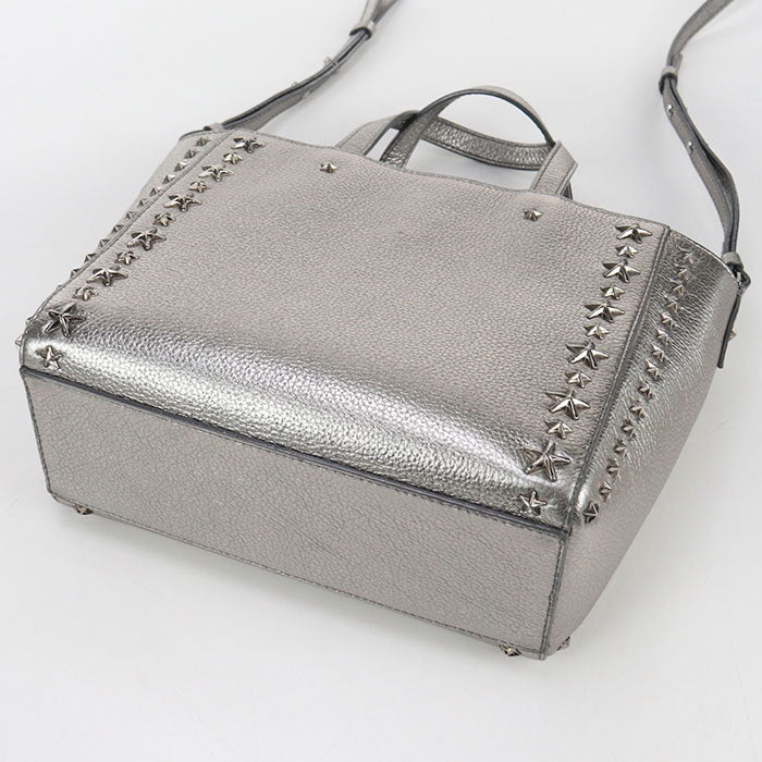 JIMMY CHOO 2WAY Star studs Tote bag leather Women