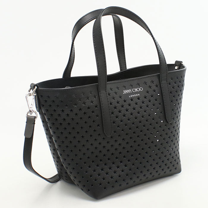 JIMMY CHOO 2WAY Punching Star Handbag leather Women's