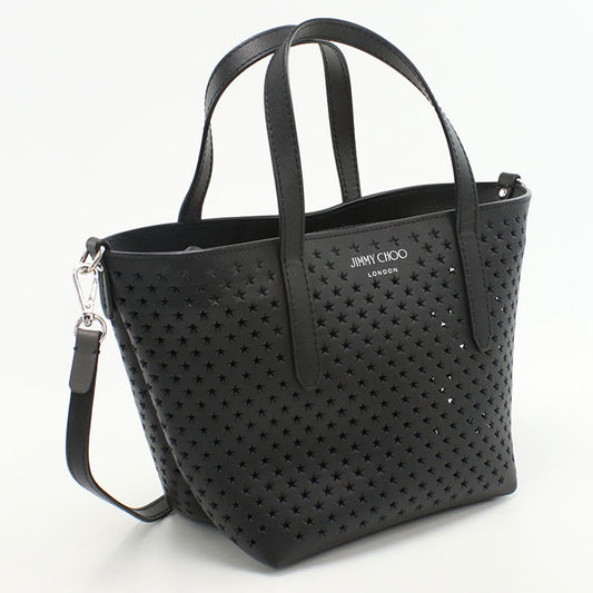 JIMMY CHOO 2WAY Punching Star Handbag leather Women's