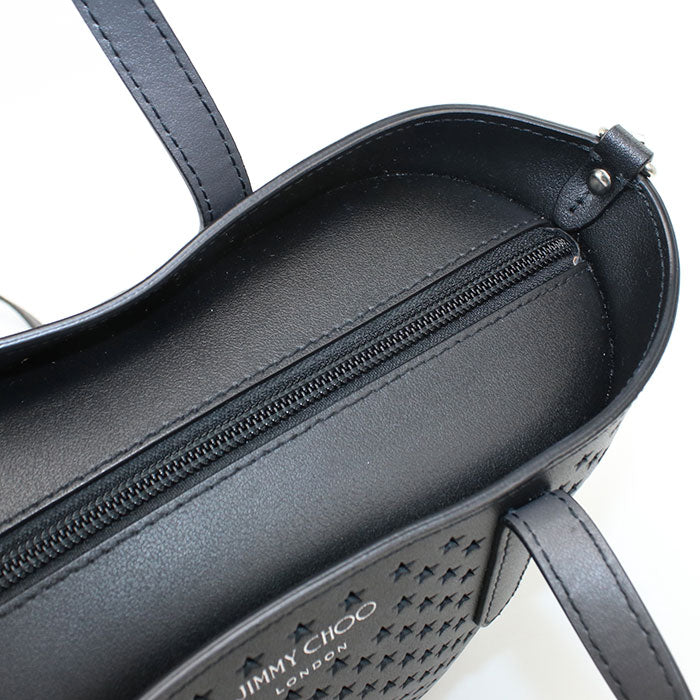 JIMMY CHOO 2WAY Punching Star Handbag leather Women's