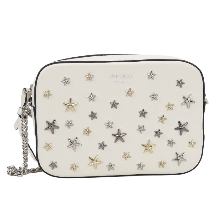 JIMMY CHOO ChainShoulder Studs KL88MQ Diagonal shoulder bag leather Women