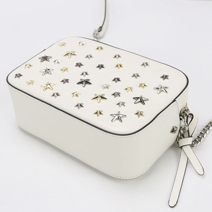 JIMMY CHOO ChainShoulder Studs KL88MQ Diagonal shoulder bag leather Women
