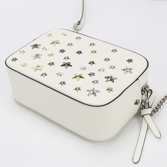JIMMY CHOO ChainShoulder Studs KL88MQ Diagonal shoulder bag leather Women