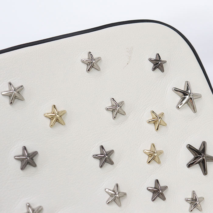 JIMMY CHOO ChainShoulder Studs KL88MQ Diagonal shoulder bag leather Women