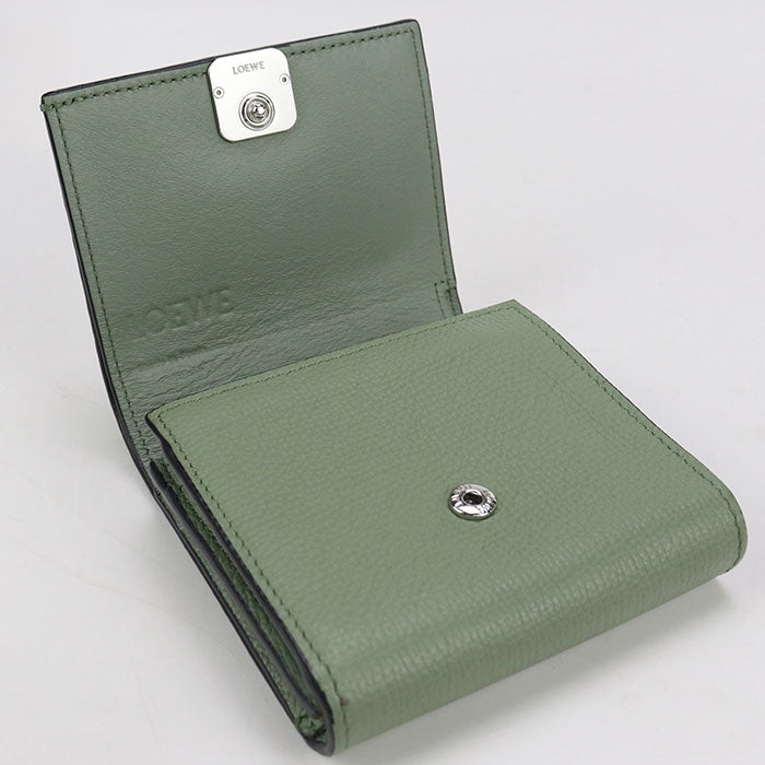LOEWE Compact Flap Wallet anagram C821L57X04 Bifold Wallet Calfskin Women