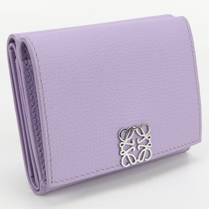 LOEWE Trifold wallet anagram C821TR2X16 Tri-fold wallet / pebble grain calf Women