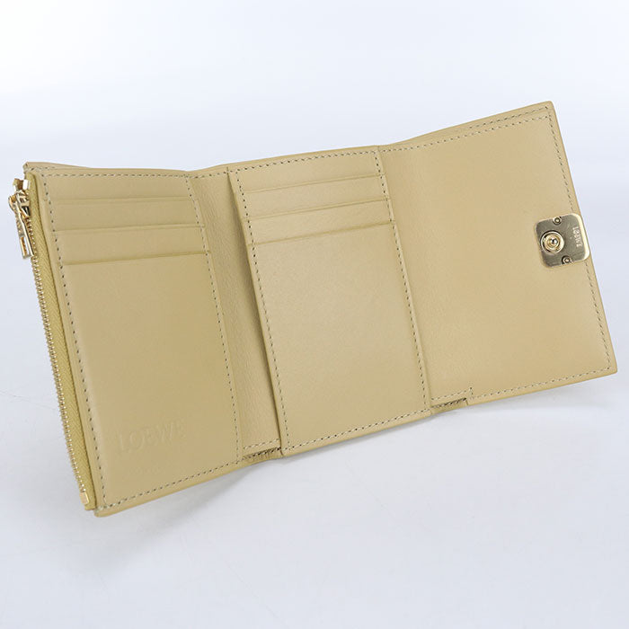 LOEWE vertical wallet small anagram Tri-fold wallet Calfskin Women
