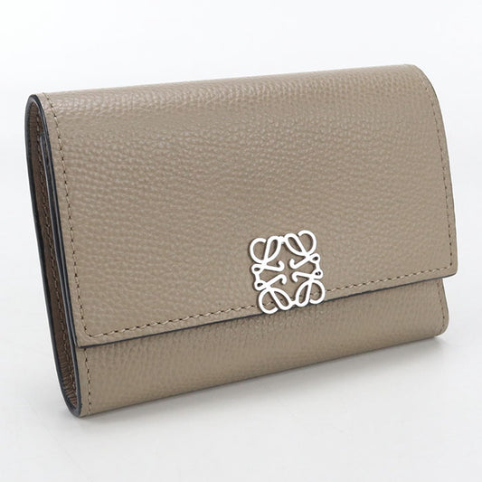 LOEWE Vertical wallet small anagram Tri-fold wallet Calfskin Women