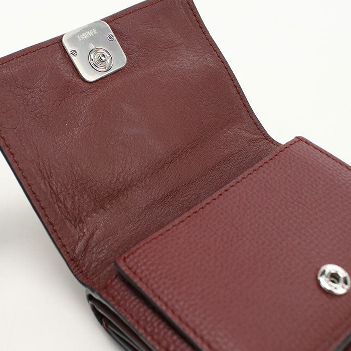 LOEWE Trifold wallet anagram C821TR2X16 Tri-fold wallet Calfskin Women