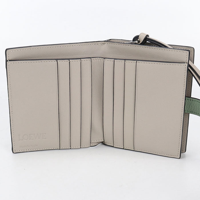 LOEWE Compact zip wallet anagram Bifold Wallet Calfskin Women's