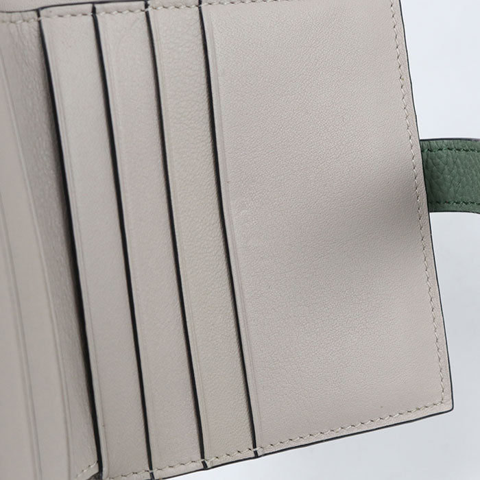 LOEWE Compact zip wallet anagram Bifold Wallet Calfskin Women's