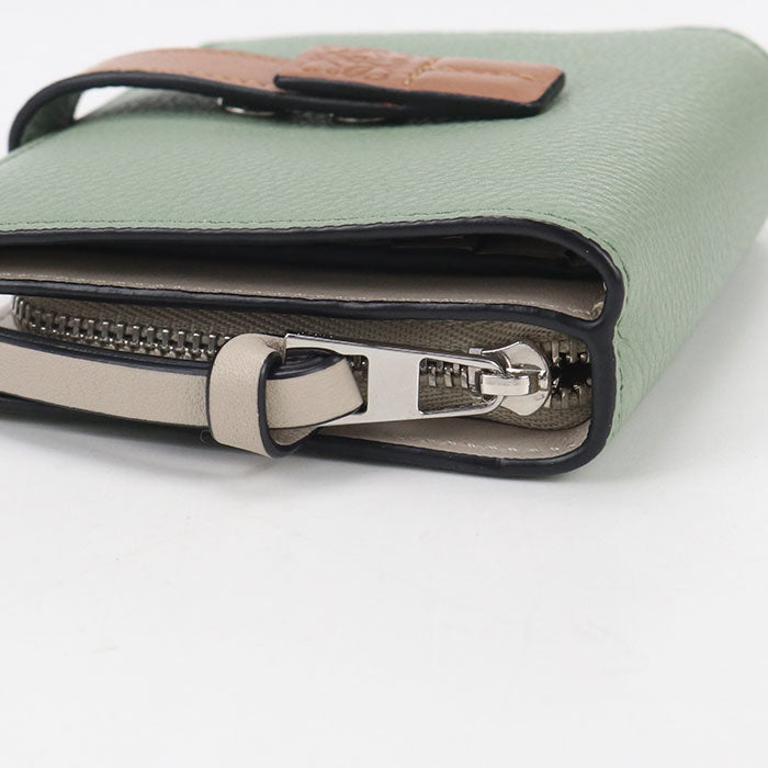 LOEWE Compact zip wallet anagram Bifold Wallet Calfskin Women's
