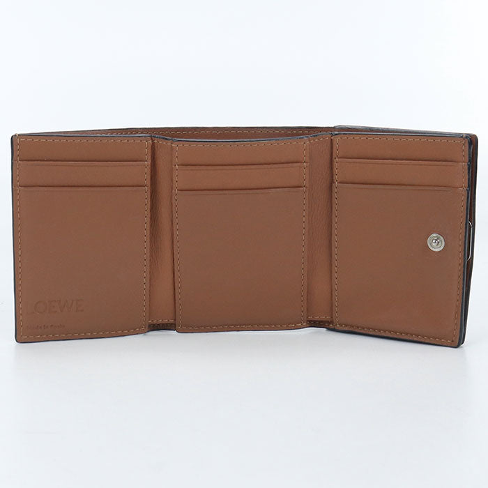 LOEWE Trifold wallet anagram Tri-fold wallet Calfskin Women's