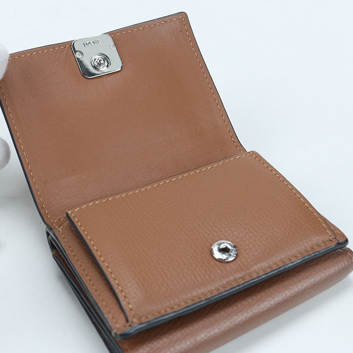 LOEWE Trifold wallet anagram Tri-fold wallet Calfskin Women's