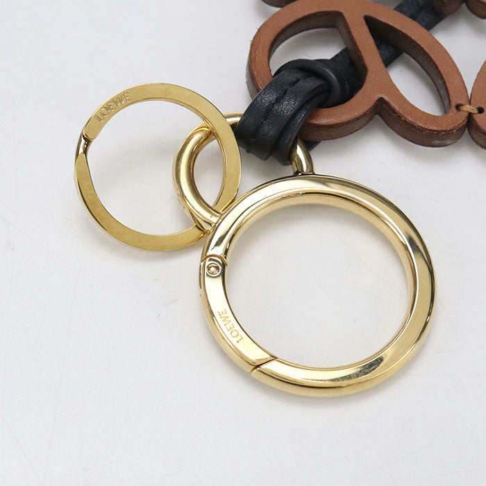 LOEWE logo anagram Bag charm Calfskin/metal Women's