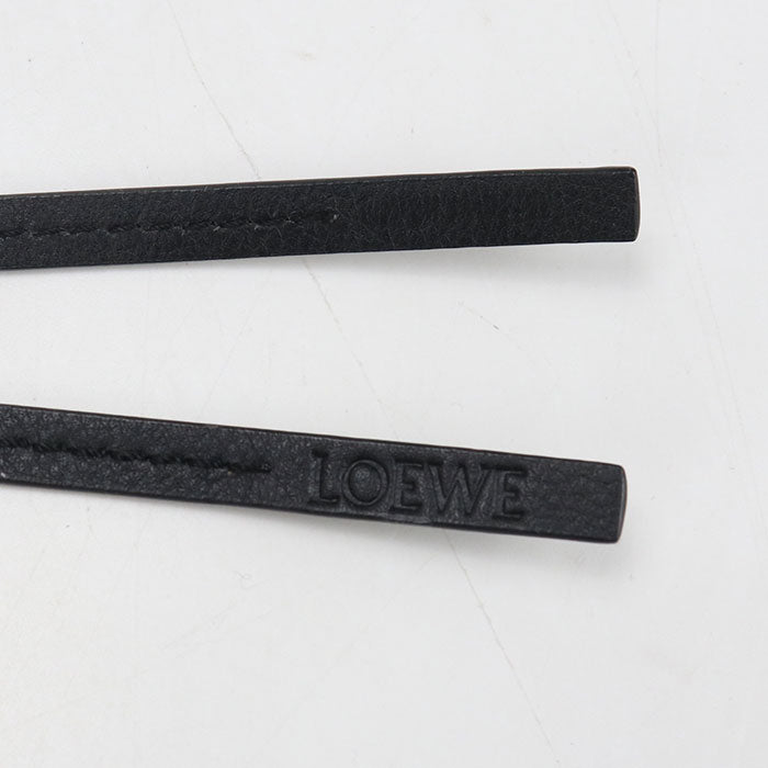 LOEWE logo anagram Bag charm Calfskin/metal Women's
