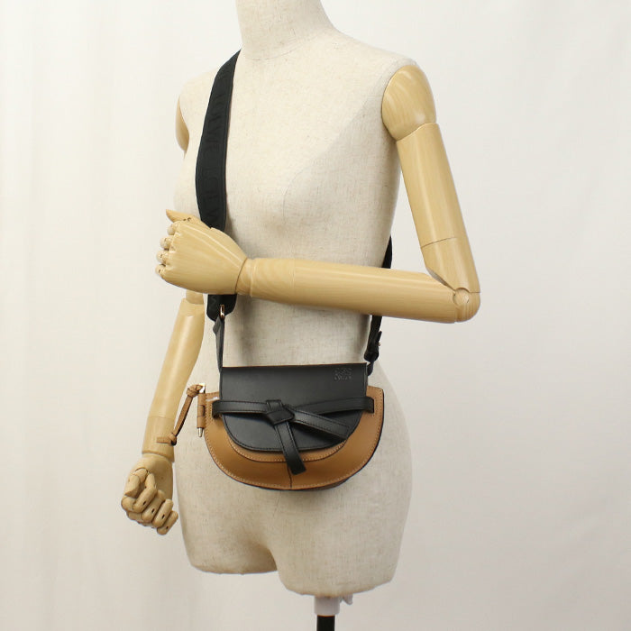 LOEWE gatedual bag mini Diagonal shoulder bag / Soft Calfskin / Jacquard Women