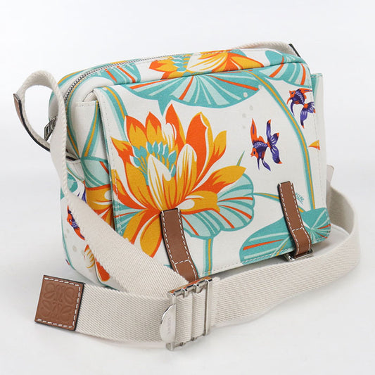 LOEWE Military messenger bag 328.13AA72 Diagonal shoulder bag Shoulder Bag canvas Women's