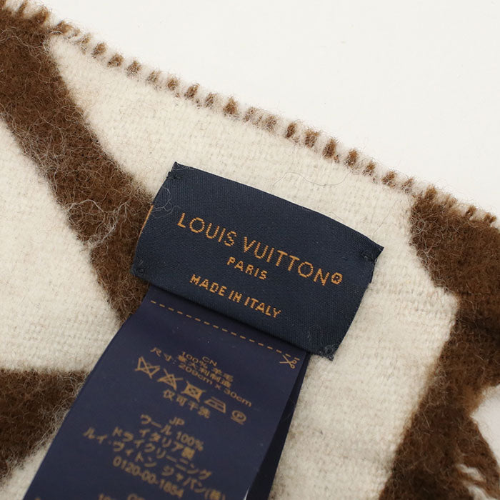 LOUIS VUITTON Scarf / LV medallion Flight mode M79215 Scarf wool IS3233 Women
