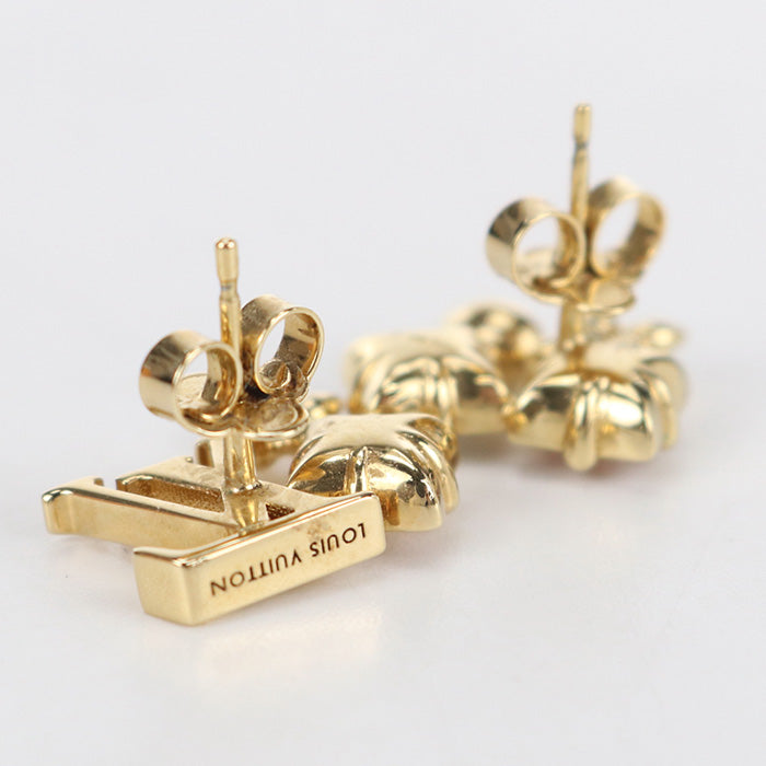 LOUIS VUITTON Dorelle Puss Lurgram Bookle ‚l00786 Pierce metal Women's