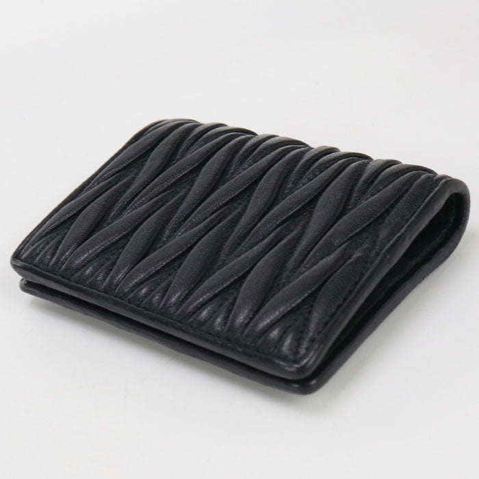 MIUMIU  Materasse 5MV204 AFPP F0002 Bifold Wallet leather Women