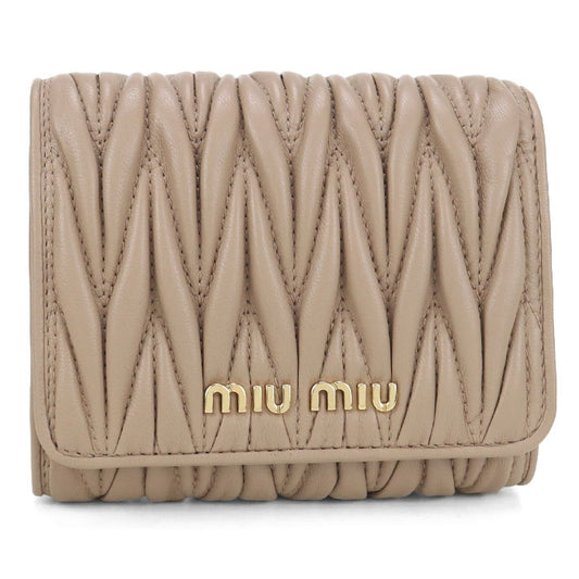 MIUMIU  Materasse 5MH016 Tri-fold wallet / lambskin Women