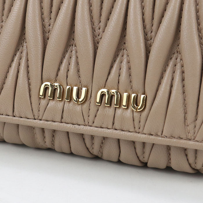 MIUMIU  Materasse 5MH016 Tri-fold wallet / lambskin Women