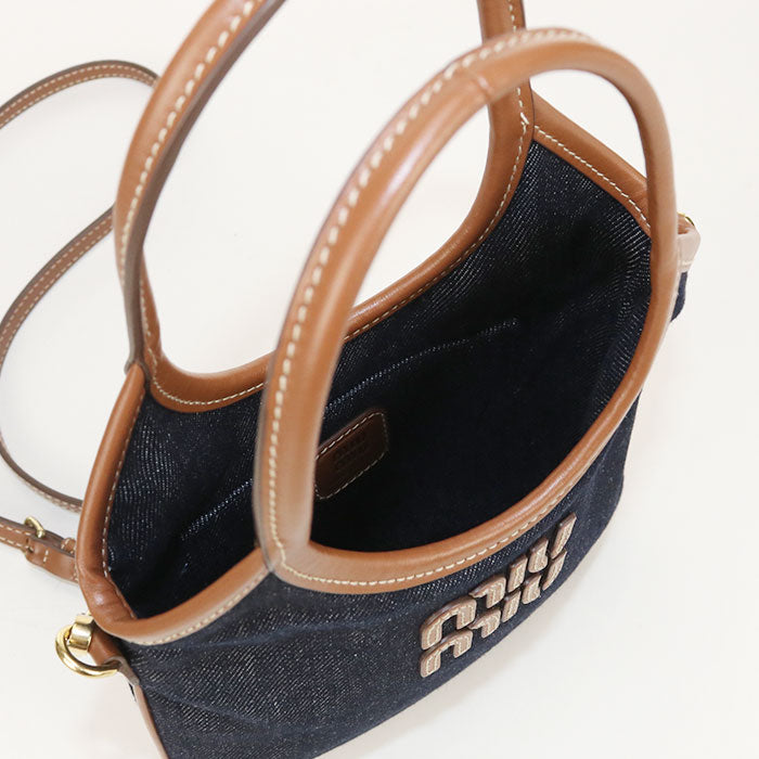 MIUMIU  Mini 2WAY Ivy 5BA281 Shoulder bag denim Women