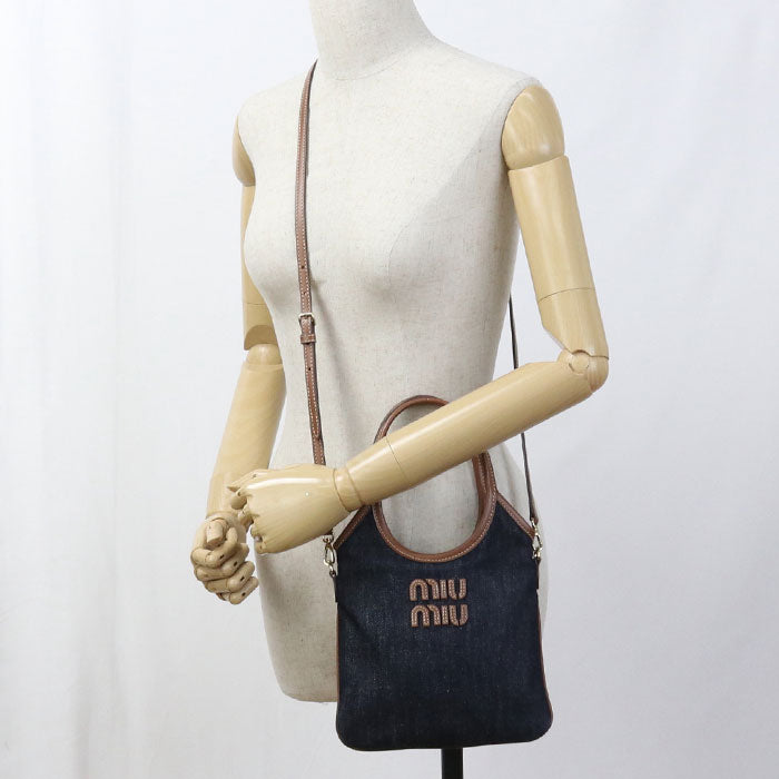 MIUMIU  Mini 2WAY Ivy 5BA281 Shoulder bag denim Women