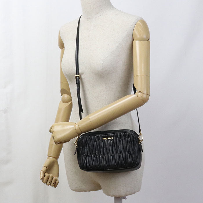 MIUMIU  Materasse Diagonal Shoulder bag leather Women