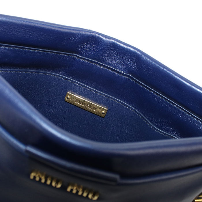 MIUMIU  2WAYChain Shoulder bag 5BH356 2A8P F0016 Diagonal Shoulder bag Calfskin Women