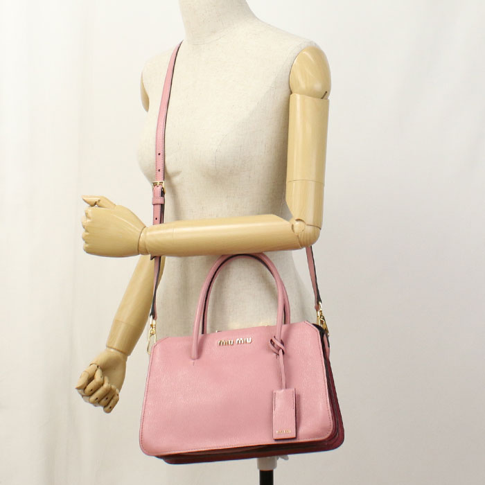 MIUMIU  2WAY handbag Madras Handbag / Goatskin Women